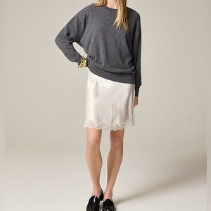 J.Crew Lace Trim Slip Skirt